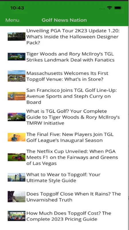 Golf News Nation screenshot 1 of 2