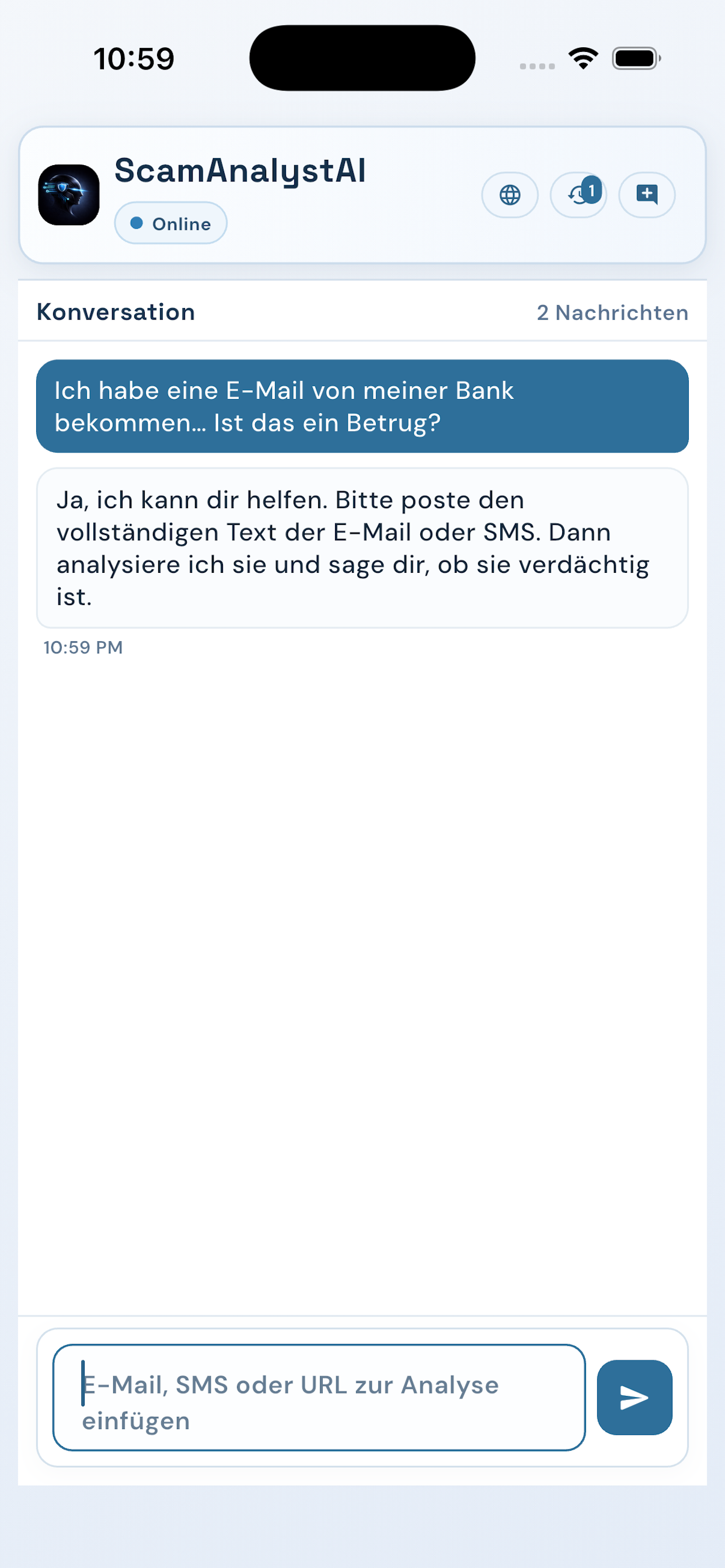 ScamAnalystAI screenshot 2