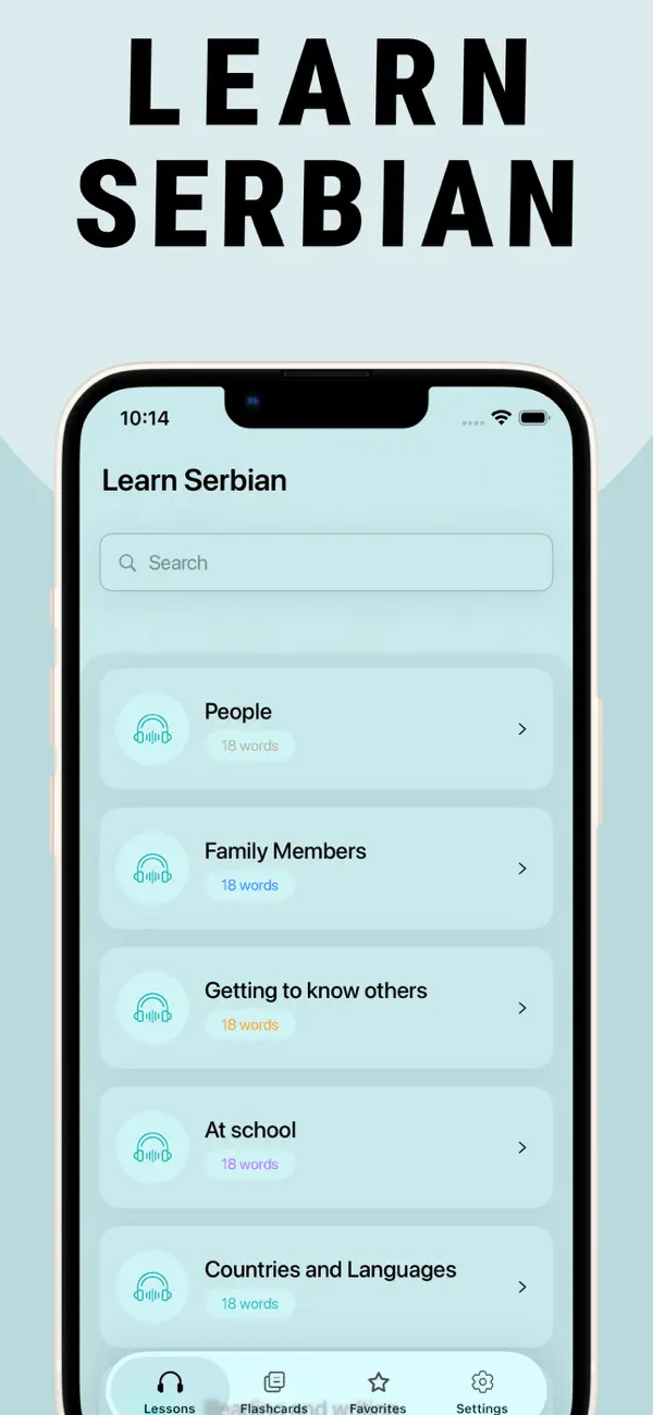 Screenshot #1 pour Learn Serbian - Lentil