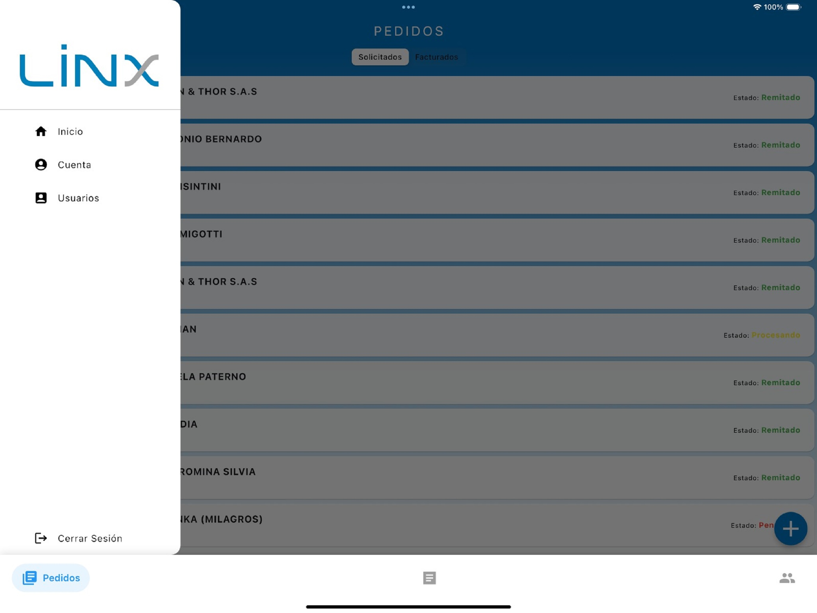 LinxGestion: Pedidos