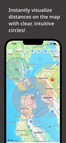 Radius On Map: Draw Circles Screenshot 1 of 4