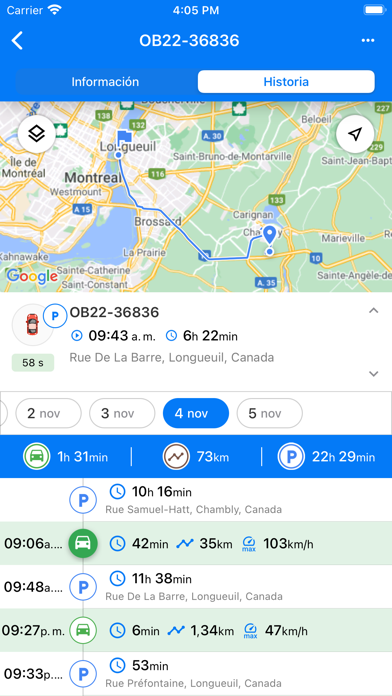 GPS Road Track Screenshot