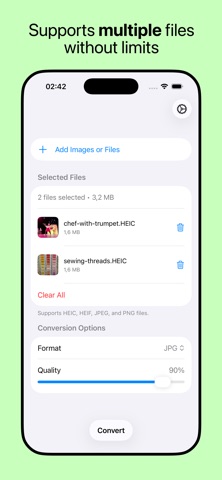 HEIC to JPG Converter Tool iPhone screenshot