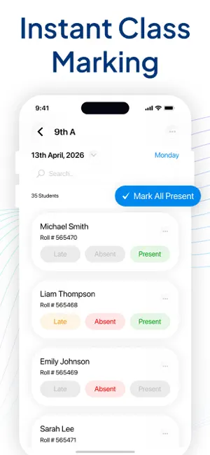 Attendance Tracker & Register screenshot 2
