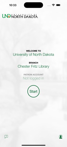 UND Libraries Checkout iPhone screenshot
