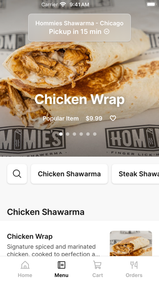 Hommies To Go iPhone screenshot 2 - Food & Drink app