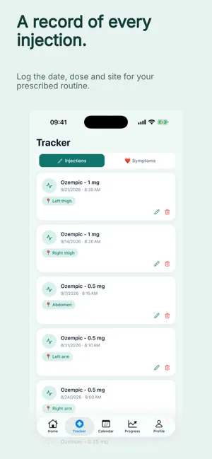 GLP-1 Dose & Weight – Ozempre screenshot 2