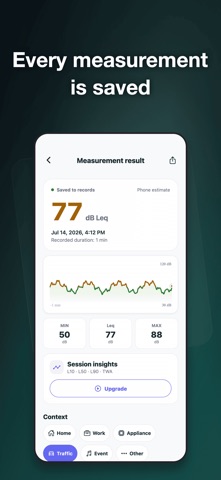 Decibel Meter & Sound Level dB iPhone screenshot