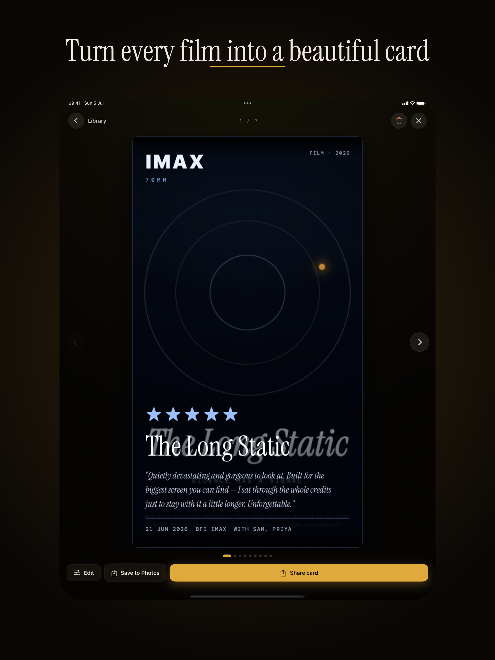ReviewRoll: Movie & TV Cards screenshot 10