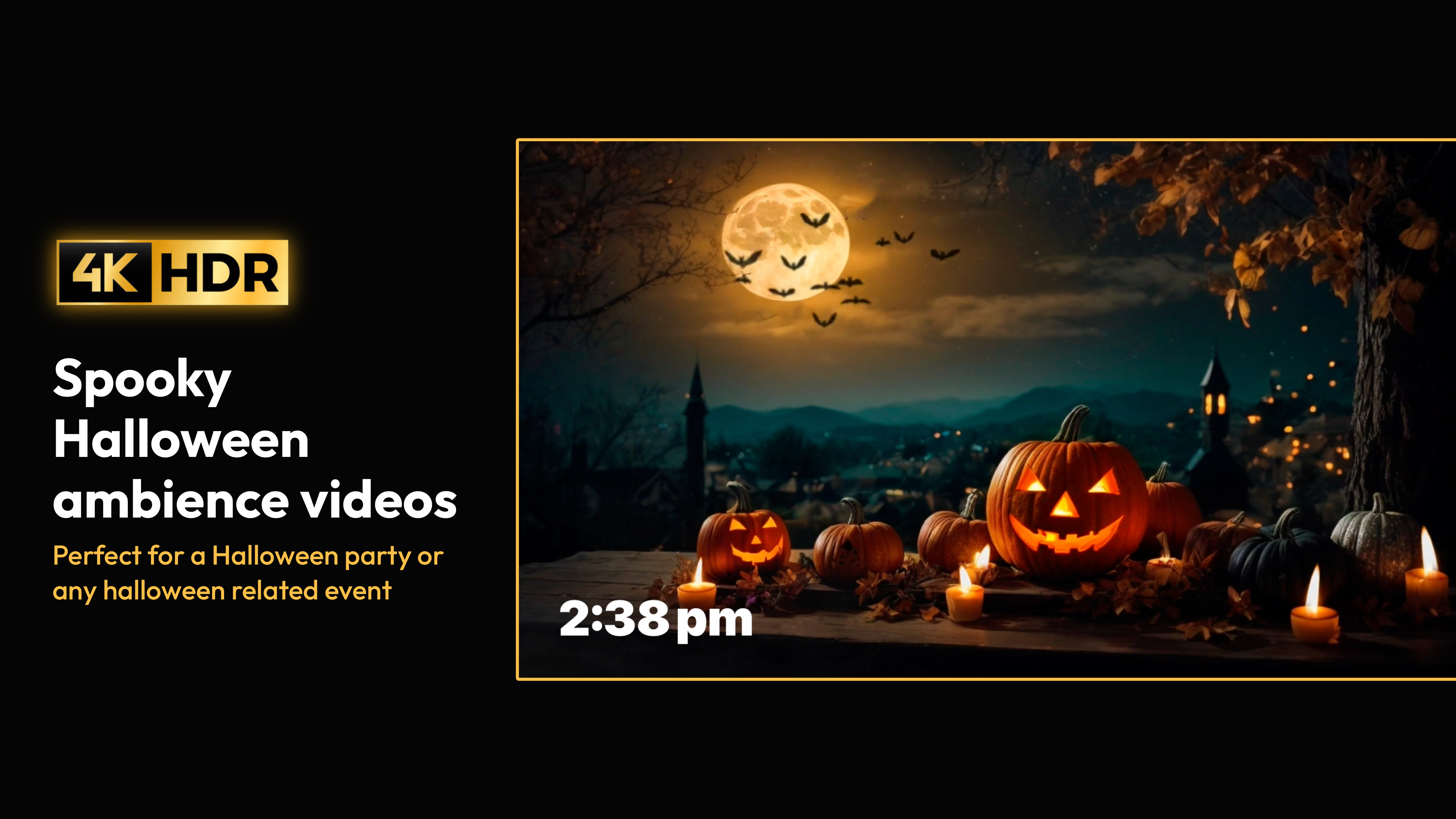 Spooky Halloween Ambience: 4K