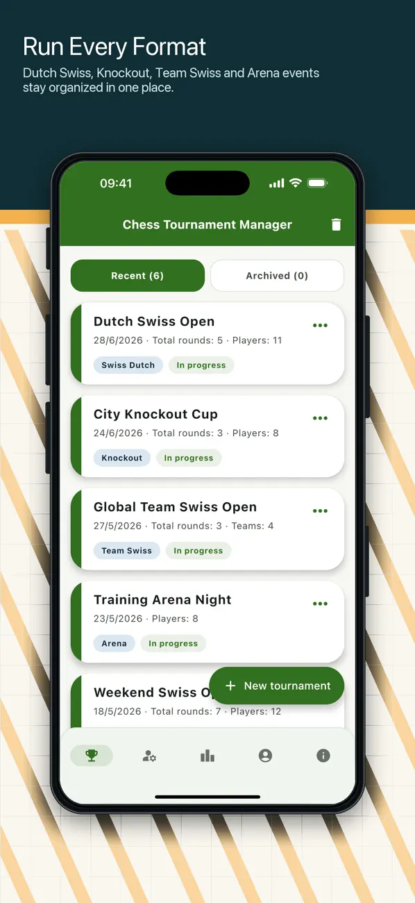 Screenshot #1 pour Chess Tournament Manager Pro