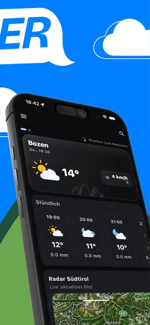 Meteo Alps iPhone screenshot 2