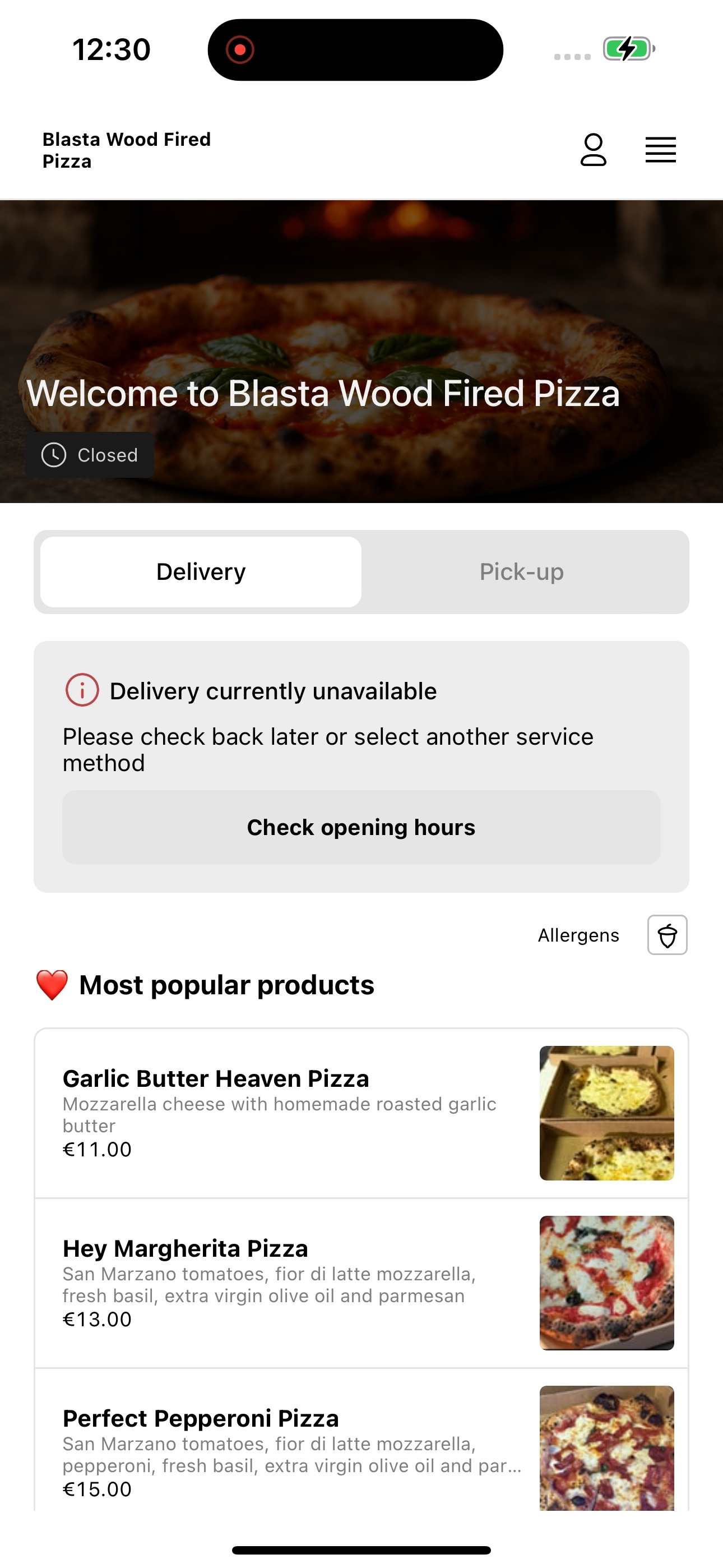 Screenshot 6 of Blasta Wood Fired Pizza