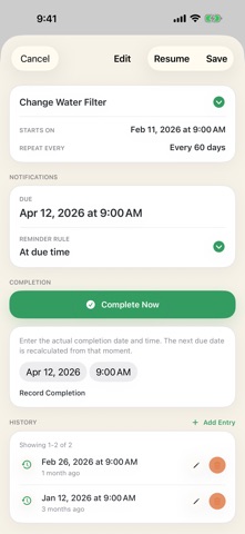TendCue: Recurring Reminders Screenshot 5 of 7