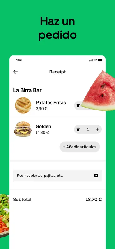 Uber Eats: Comida a domicilio screenshot 4 of 7