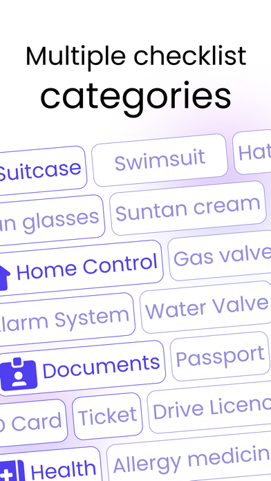 Vacation Assistant - Checklist Screenshot