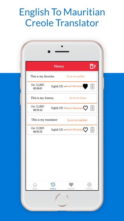 English Mauritian Creole Trans