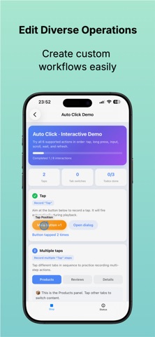 Auto Click: Web Record & Loop iPhone screenshot