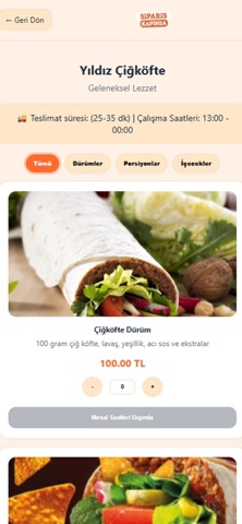 Sipariş Kapında screenshot