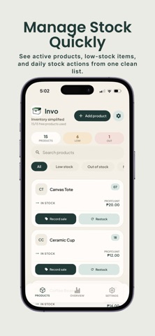 Invo: Inventory Simplified Screenshot 2 of 5