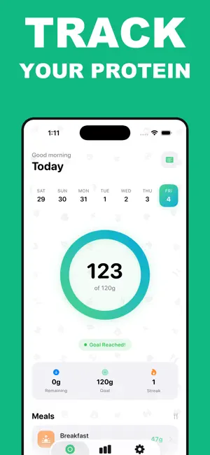 Protein Tracker: Daily Goals screenshot 1