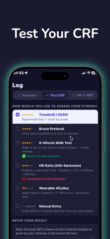 Verve: MET Fitness Tracker iPhone screenshot