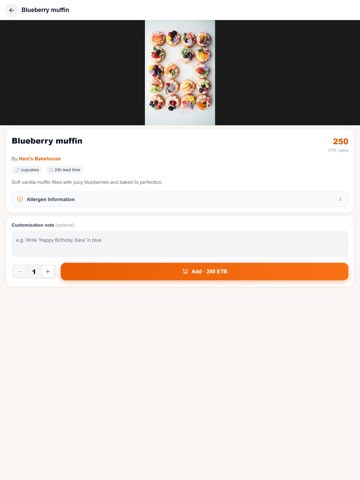 Addis Bakes iPad screenshot