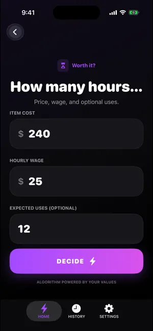 Worth It Buy Calculator screenshot 3