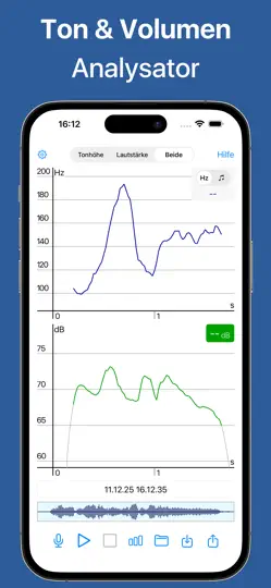 Screenshot von Voice Analyst: Ton & Volumen auf dem iPhone 2