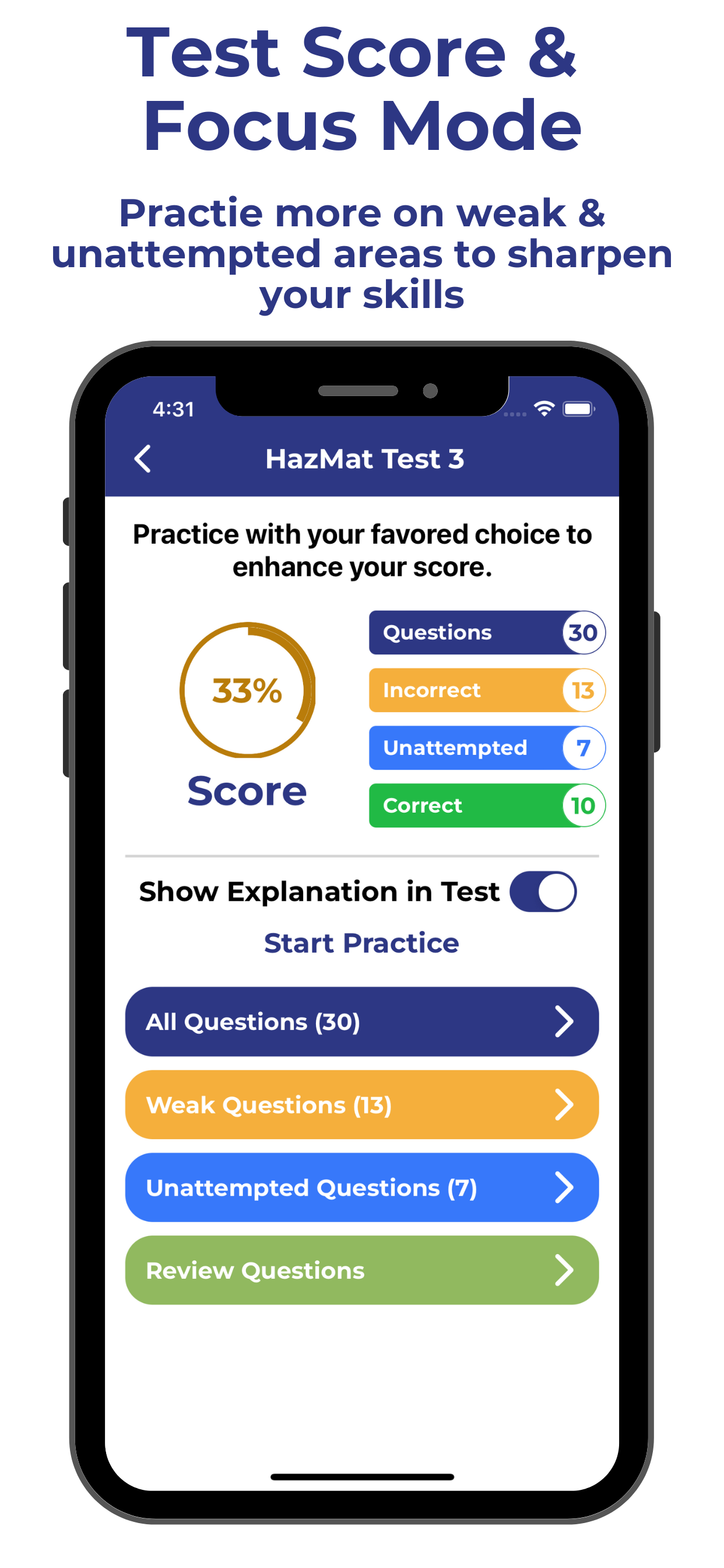 Wisconsin CDL Permit Test screenshot 3