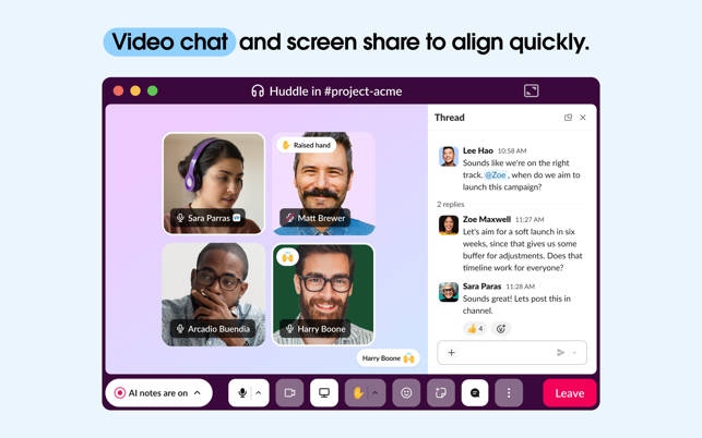 Slack for Desktop Screenshot