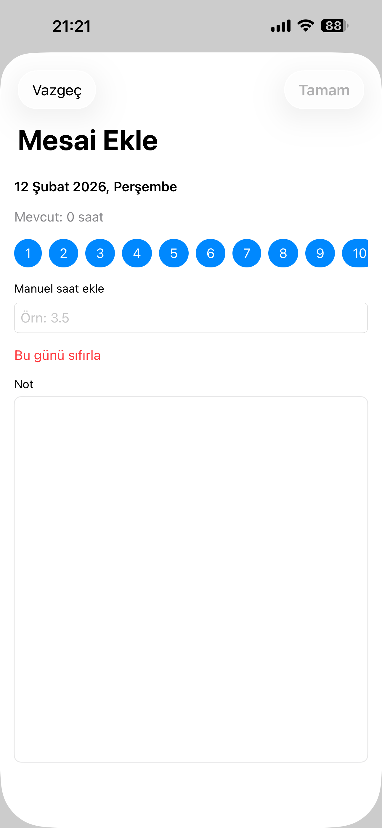 Mesai ve Mola Takibi