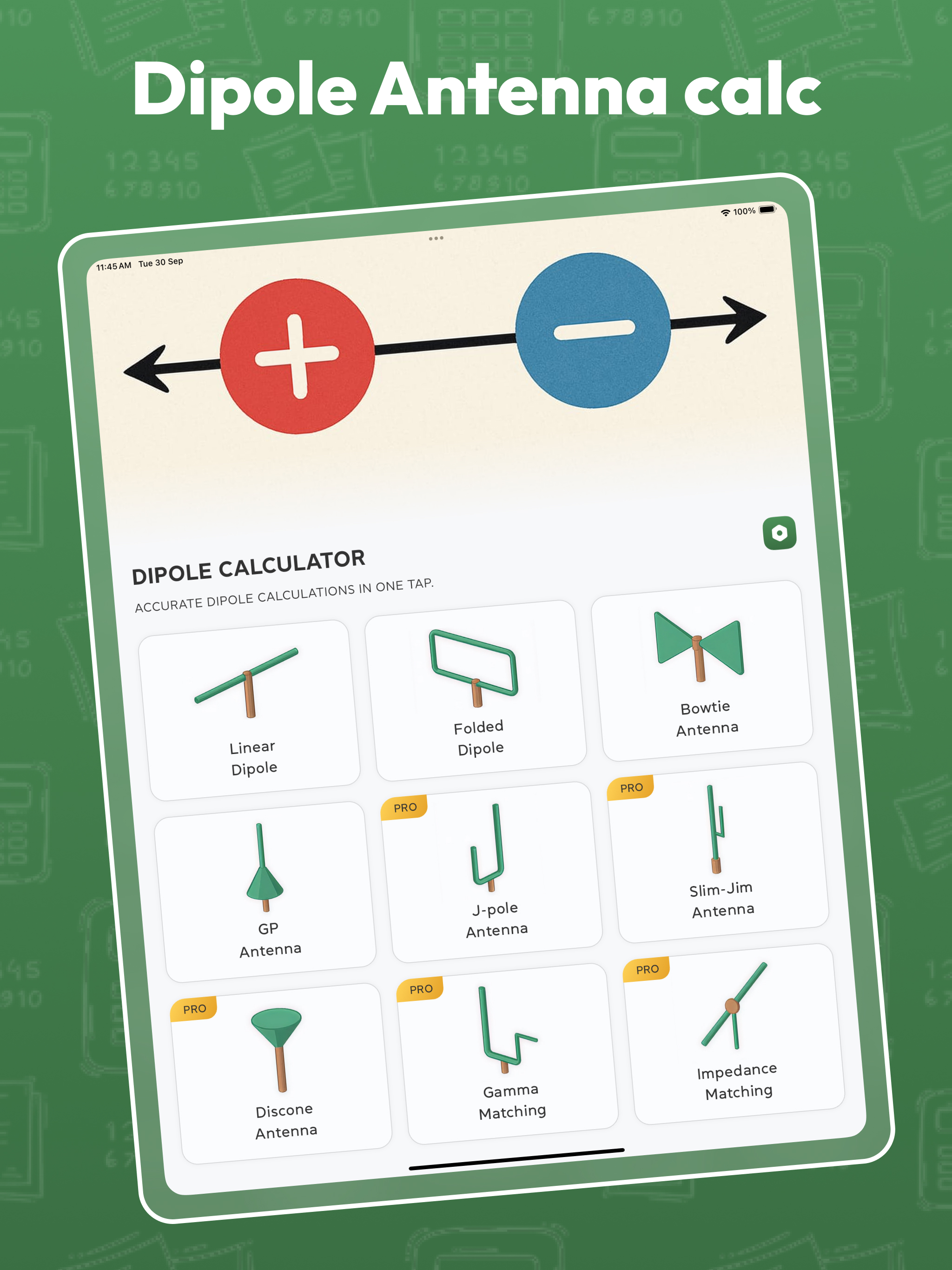 Dipole calculator