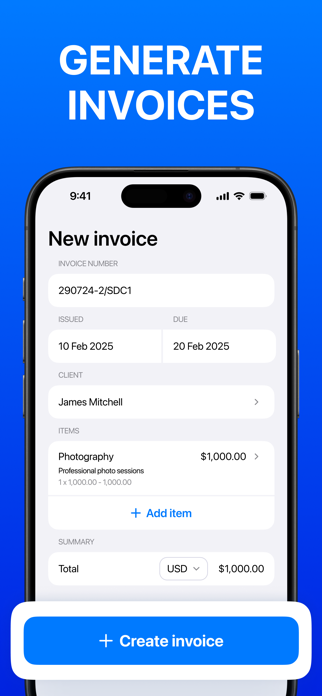 DueBy - Invoice Maker Screenshot 1 of 6