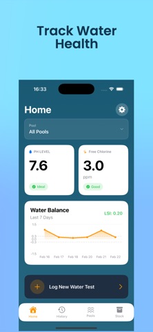 Pool Doc: Pool Chemical Log screenshot