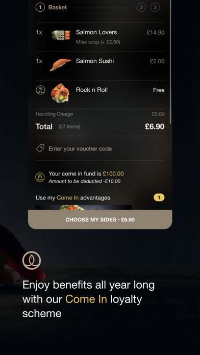 Sushi Shop, meal delivery Screenshot