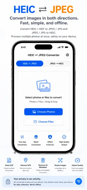 HEIC to JPG & JPEG Converter screenshot 1