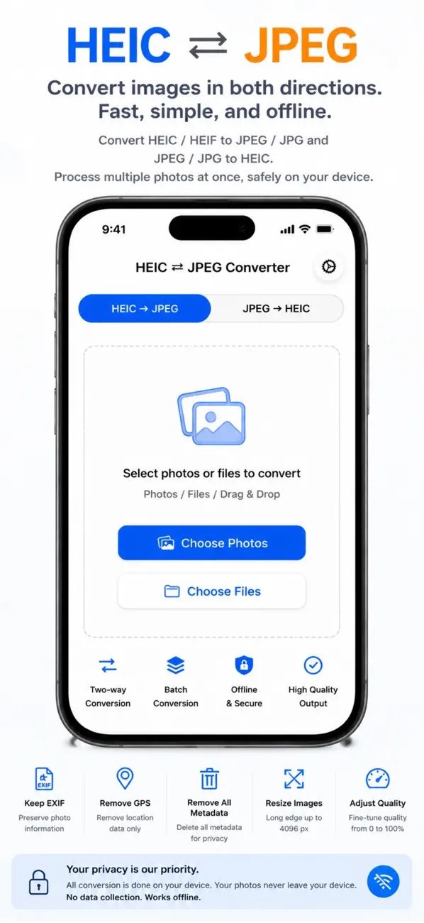 Screenshot #1 pour HEIC JPEG Converter – Easy