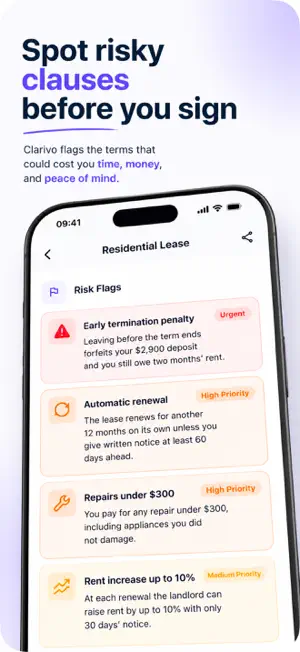 Contract Analyzer: Clarivo screenshot 2