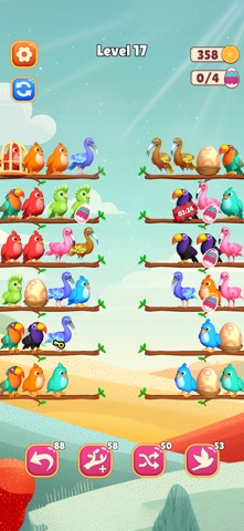 Feather Sort 3D iPhone screenshot