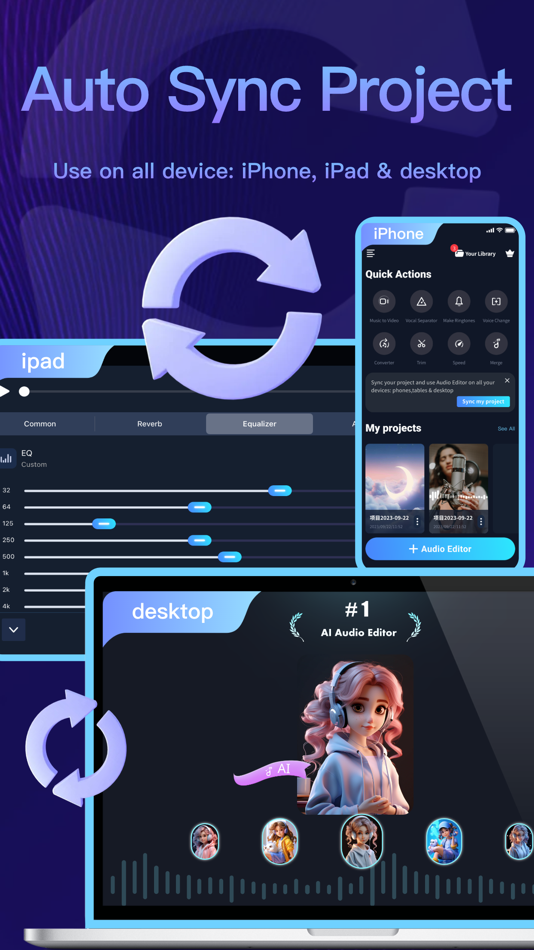 #2. Audio Editor - AI Music Editor (iOS) 由: 金璇 黄
