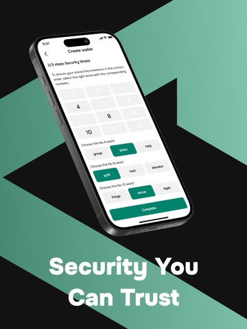 Verdex Crypto Wallet iPad screenshot