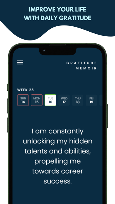 Gratitude Memoir Daily Journal Screenshot