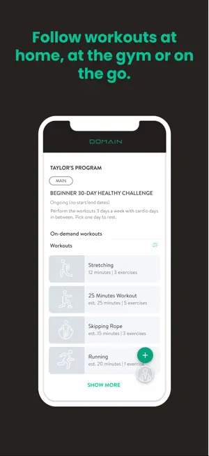 Domain Fitness and Performance screenshot 2