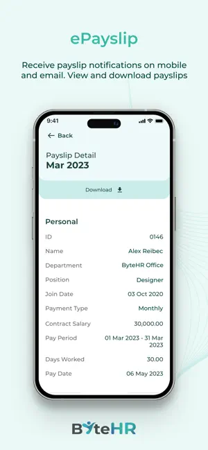ByteHR iPhone screenshot 4