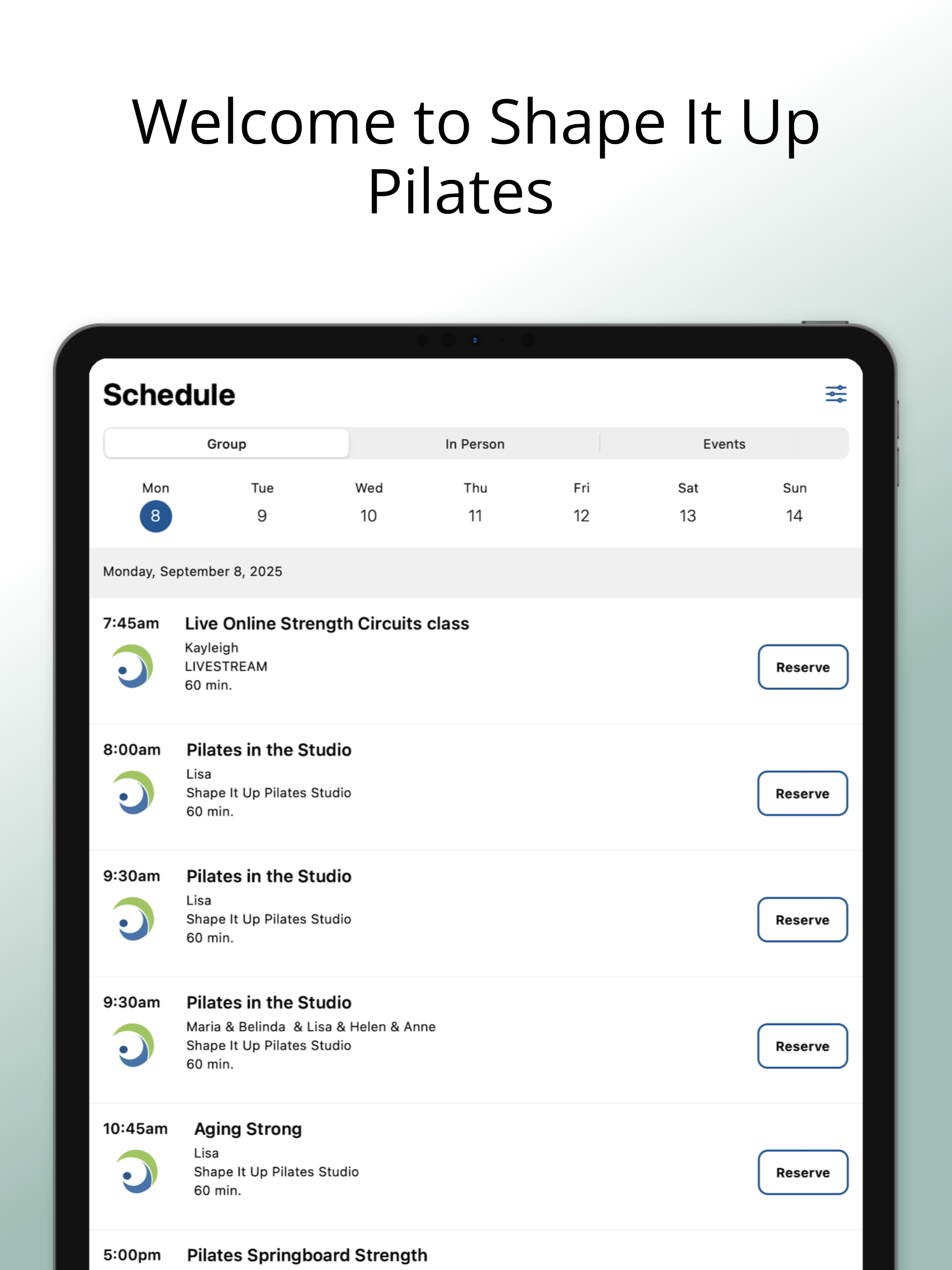Shape It Up Pilates