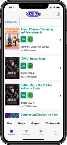 Kino Filmhaus Huber screenshot