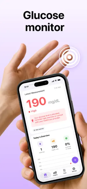 Gluvia - Blood Sugar Tracker screenshot 1
