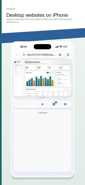 Pocketop Browser screenshot 1