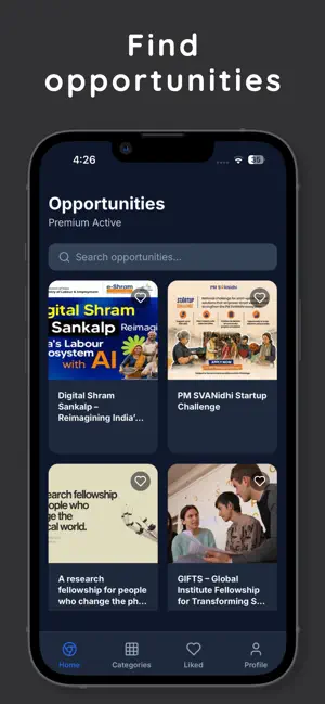 Scholarships & Internships screenshot 1